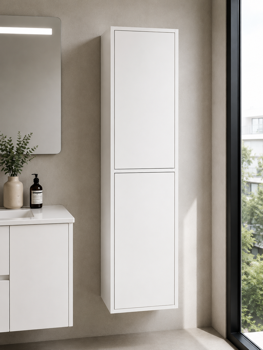Coluna de casa de banho FLORENCIA duas portas 140 cm