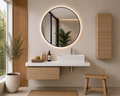 Mueble de baño c/modulo 60 cm color estepa y encimera 120 cm SICILIA